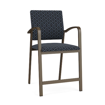 Newport Hip Chair Metal Frame, Bronze, RS Night Sky Upholstery